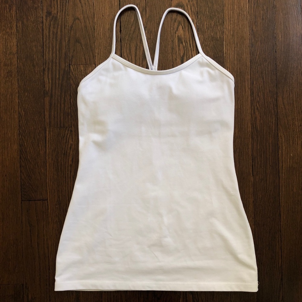 LIKE NEW- White Lululemon Racerback Tank